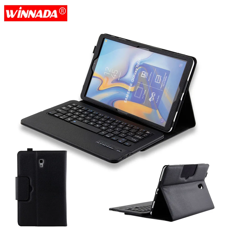 Чехол для Samsung Galaxy Tab A 10 5 дюймов 2018 с bluetooth клавиатурой чехол планшета SM T590 T595