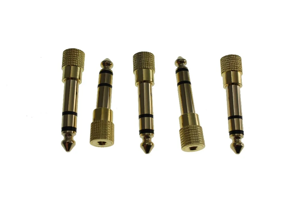 6.5MM Male to 3.5MM Female Jack cable Plug Converter for Microphone Guitar and Recording Equipment (Gold,2pcs pack)
6.5MM Male to 3.5MM Female Jack cable Plug Converter for Microphone Guitar and Recording Equipment (Gold,2pcs pack)