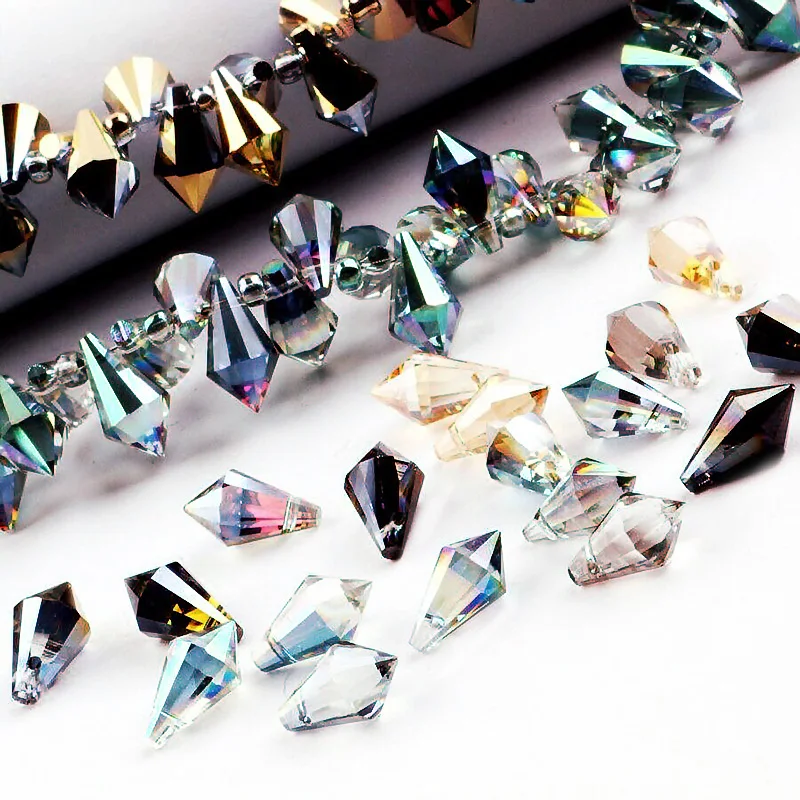 6pcs 6x12mm Charms AB Crystal Pointed Teardrop Bead Faceted Glass Beads Womens Accessories Necklace Earring Pendants
6pcs 6x12mm Charms AB Crystal Pointed Teardrop Bead Faceted Glass Beads Womens Accessories Necklace Earring Pendants