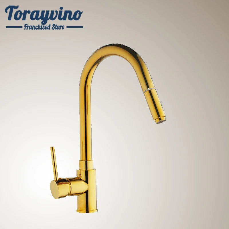 Torayvino Pull Out Kitchen Faucet Gold Mixer Deck Mounted Faucet Mixer Pull Out Kitchen Mixer Tap Solid Brass 360 Rotation
Torayvino Pull Out Kitchen Faucet Gold Mixer Deck Mounted Faucet Mixer Pull Out Kitchen Mixer Tap Solid Brass 360 Rotation