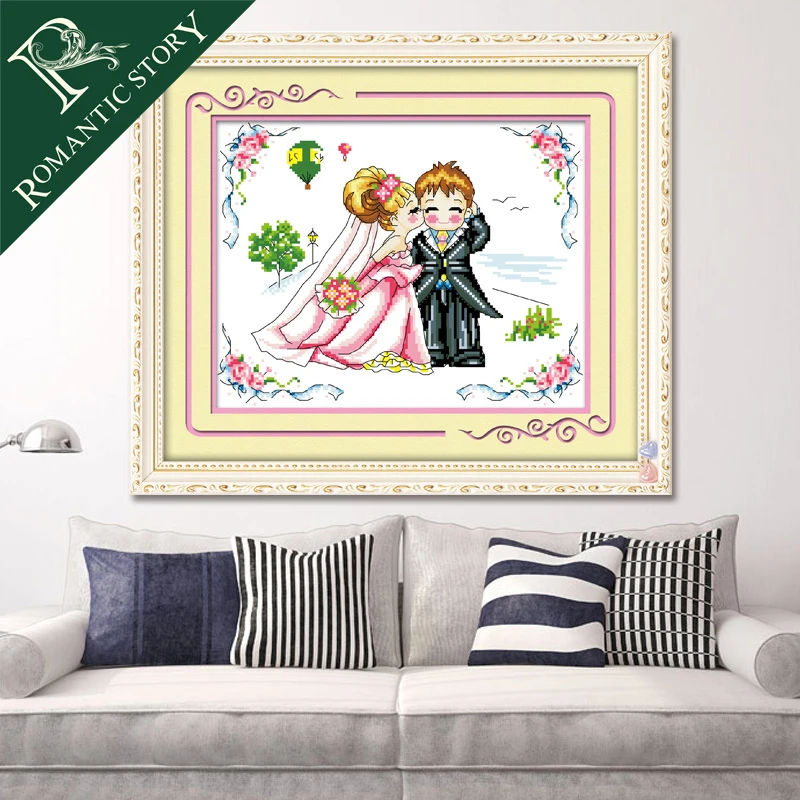 Романтическая история, мультфильм, свадебная вышивка, вышивка крестиком, вышивка крестиком, Наборы для творчества, домашнее украшение
Романтическая история, мультфильм, свадебная вышивка, вышивка крестиком, вышивка крестиком, Наборы для творчества, домашнее украшение