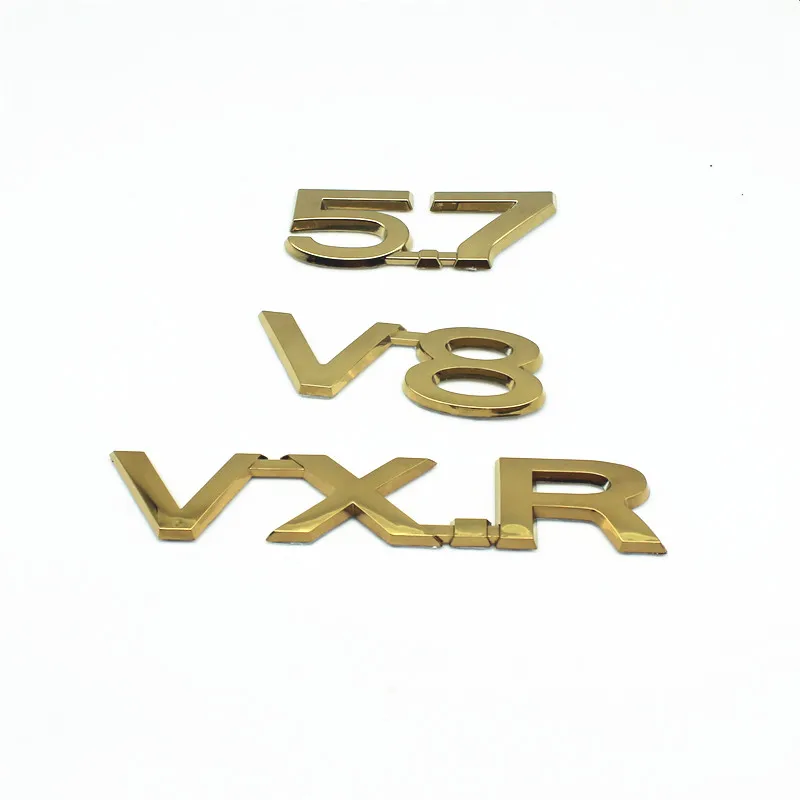 VXR 5.7 V8 Emblem for Toyota golden Land Cruiser Prado Rav4 Tundra Trunk Lid Sticker Displacement Auto Accessories
VXR 5.7 V8 Emblem for Toyota golden Land Cruiser Prado Rav4 Tundra Trunk Lid Sticker Displacement Auto Accessories