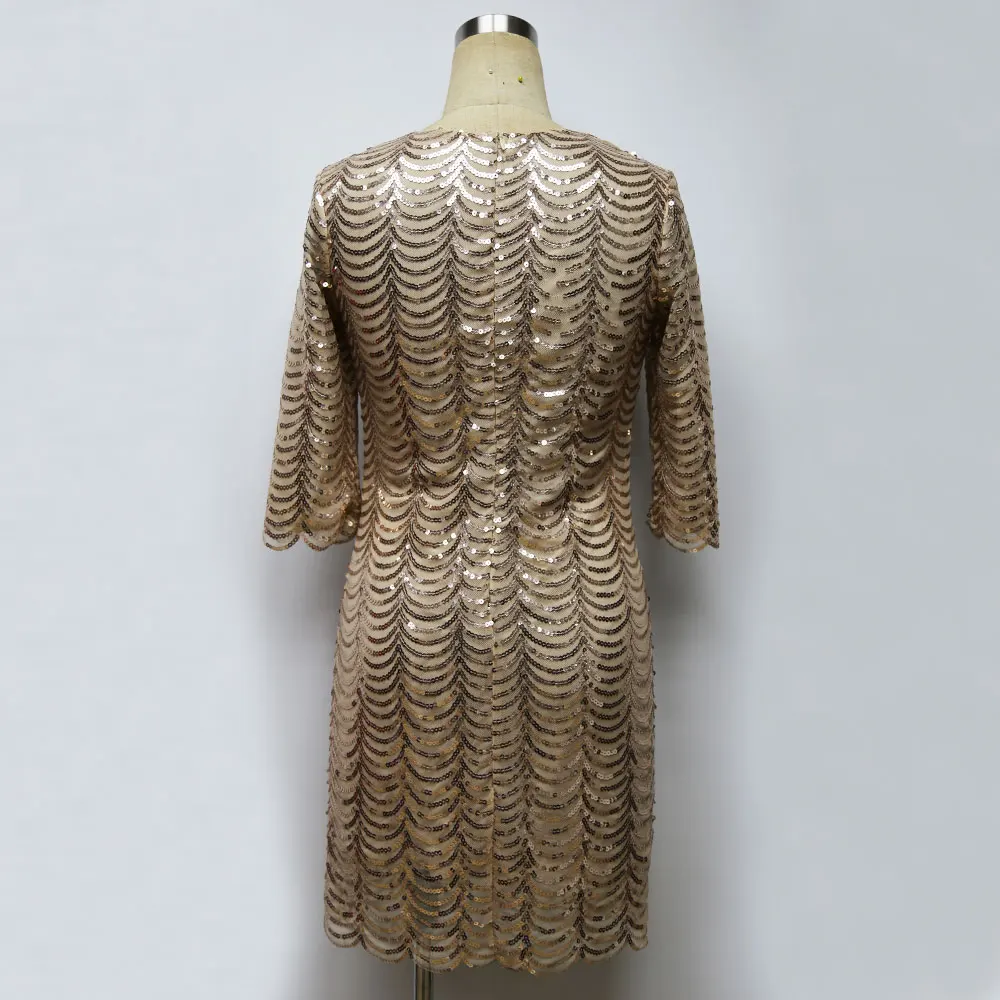 2018 Women Sequined dress Round neck Half sleeve Casual mini dress Street Female Autumn Elegant Bodycon Party dresses Vestido
2018 Women Sequined dress Round neck Half sleeve Casual mini dress Street Female Autumn Elegant Bodycon Party dresses Vestido