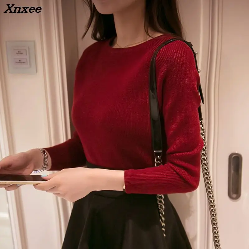 The new spring collar sweater female short slim slim turtleneck sweaters solid tight long sleeved shirt Xnxee
The new spring collar sweater female short slim slim turtleneck sweaters solid tight long sleeved shirt Xnxee