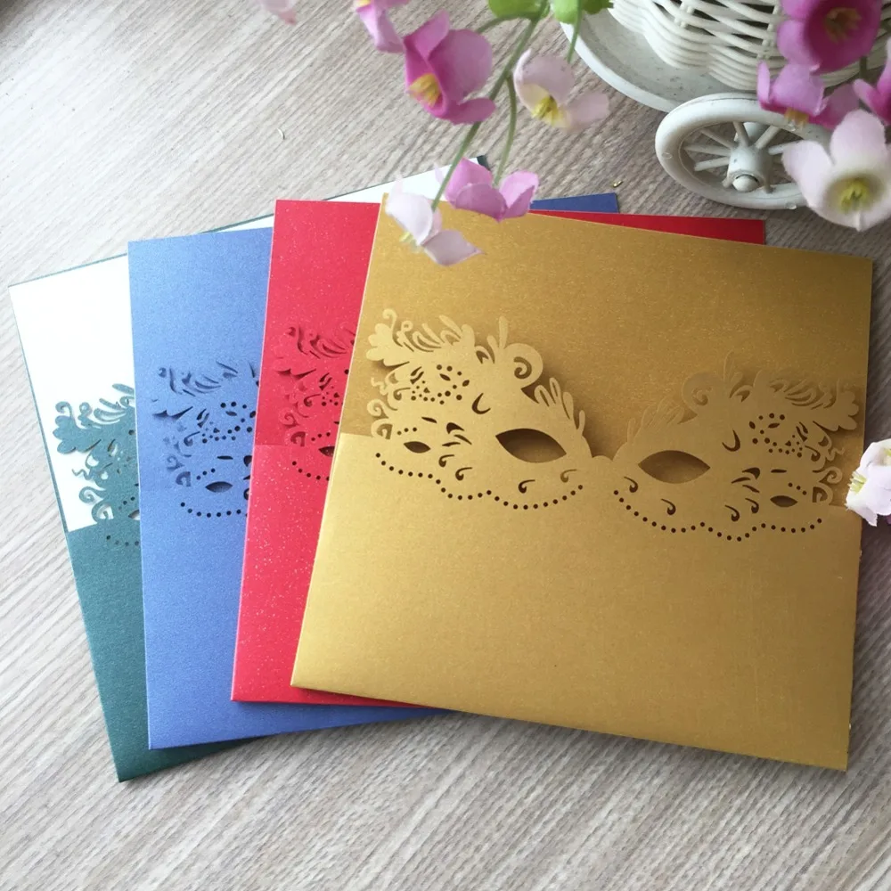 20X Laser Cut Pearl paper Mask Pattern Carnival Invite Decoraiton Card Party Engagement birthday Wedding invitations cards
20X Laser Cut Pearl paper Mask Pattern Carnival Invite Decoraiton Card Party Engagement birthday Wedding invitations cards