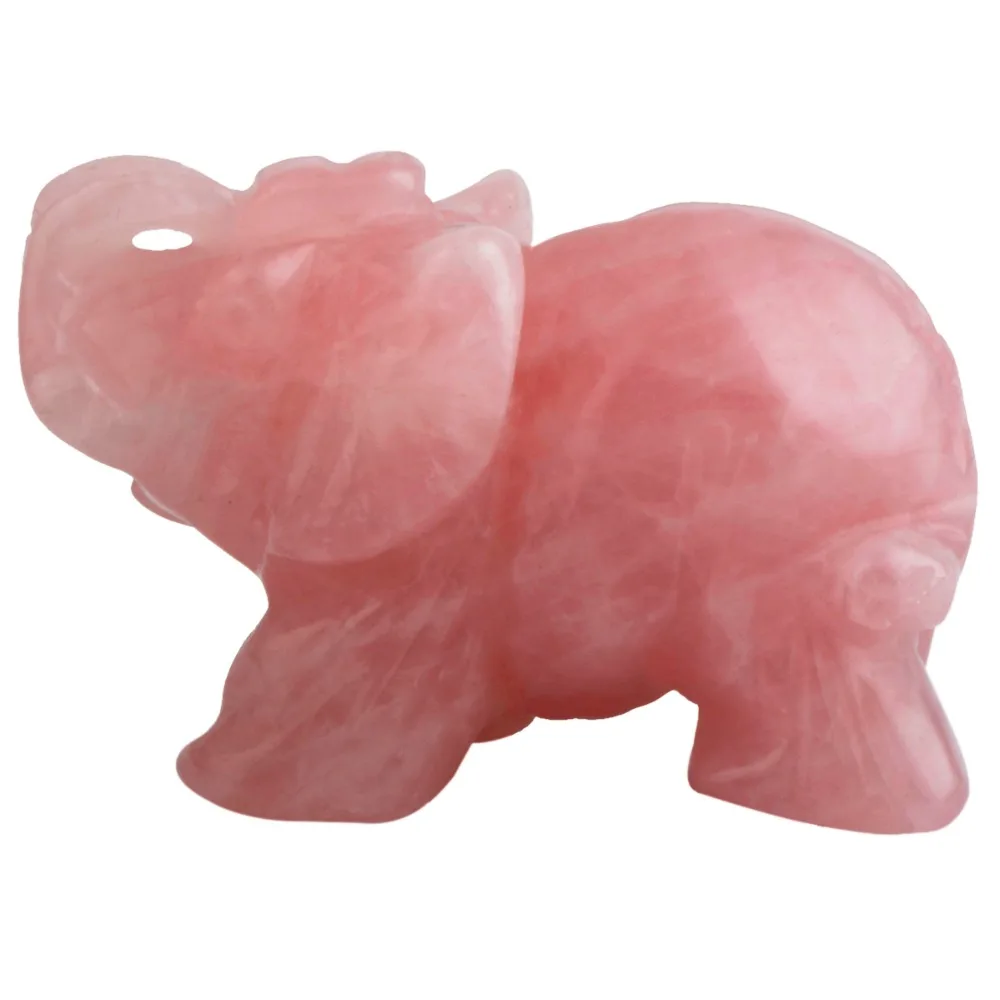 TUMBEELLUWA Rose Quartz Crystal Elephant Animal Healing Chakra Specimen Figurine 2''
TUMBEELLUWA Rose Quartz Crystal Elephant Animal Healing Chakra Specimen Figurine 2''