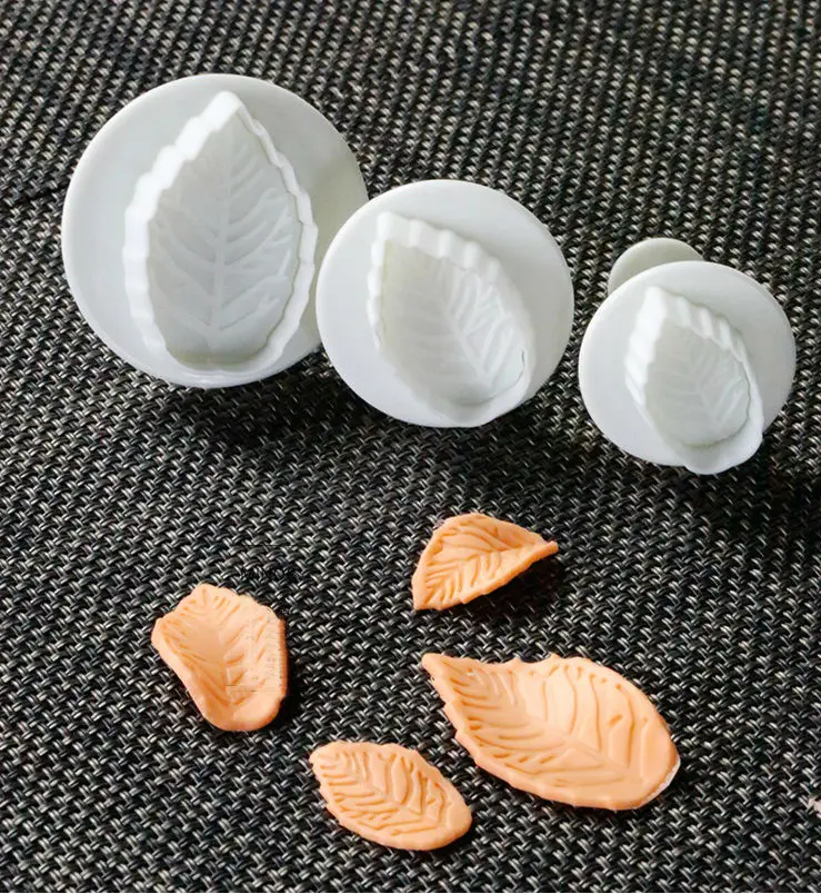 Veined Rose Leaf Plunger Mold Cutter Fondant Tools Sugarcraft Leaf Shape Mold Fondant Plunger Cutter DIY cake decorating tools
Veined Rose Leaf Plunger Mold Cutter Fondant Tools Sugarcraft Leaf Shape Mold Fondant Plunger Cutter DIY cake decorating tools