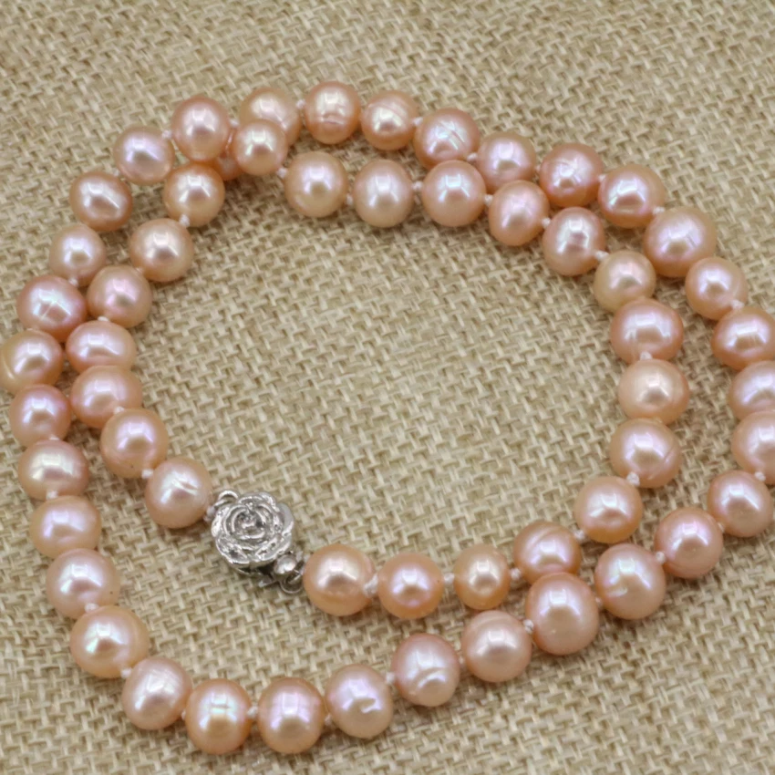 Orange natural freshwater pearl beads 7-8mm nearround clavicle chain strand necklace for women jewelry making gifts 18inch B3224
Orange natural freshwater pearl beads 7-8mm nearround clavicle chain strand necklace for women jewelry making gifts 18inch B3224