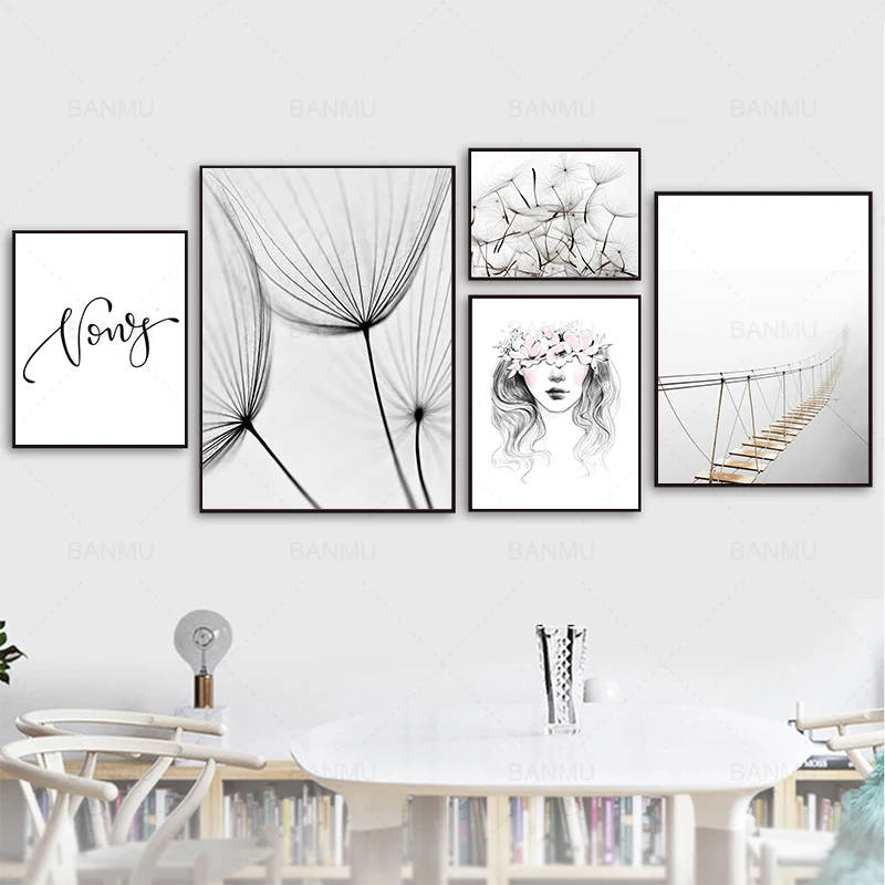 Canvas Painting Girl Dandelion Bridge Quote Nordic Posters And Prints Wall Art Wall Pictures For Living Room Home Decor
Canvas Painting Girl Dandelion Bridge Quote Nordic Posters And Prints Wall Art Wall Pictures For Living Room Home Decor