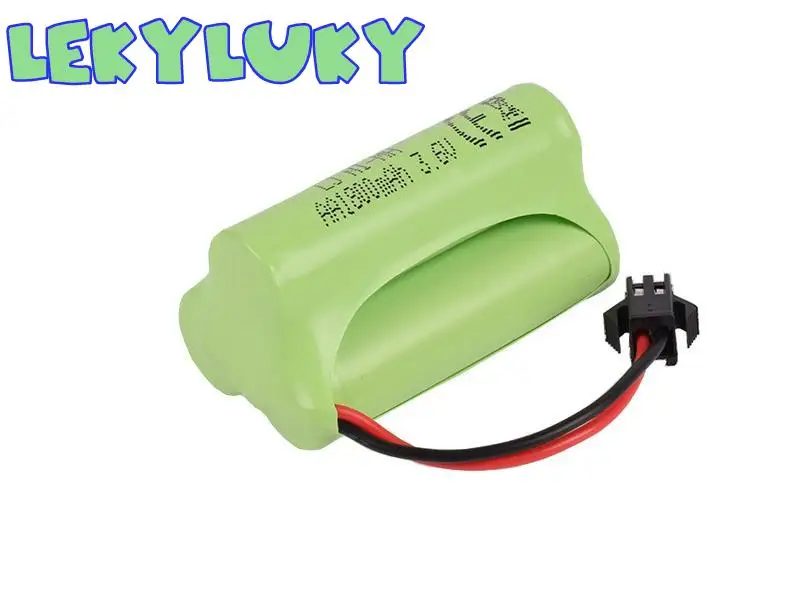 

LEKYLUKY 3.6V 1800mah Ni-MH AA rechargable battery with SM 2P plug for R/C car R/C tank R/C boat R/C truck 4pcs/lot