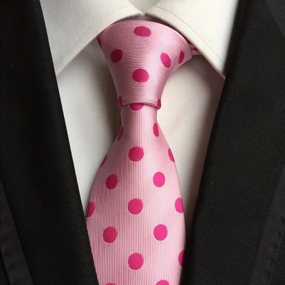 Unique Design 8cm Ties Fashion Classic Pink Dot Neck Tie High Quality Gentlemen Woven Gravatas for Men 02
Unique Design 8cm Ties Fashion Classic Pink Dot Neck Tie High Quality Gentlemen Woven Gravatas for Men 02