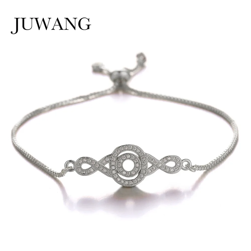 JUWANG Chinese Knot Luxury Chain Bracelets For Women Girl Sliver Color AAA Cubic Zircon Adjustable Bracelet Bangles Jewelry
JUWANG Chinese Knot Luxury Chain Bracelets For Women Girl Sliver Color AAA Cubic Zircon Adjustable Bracelet Bangles Jewelry