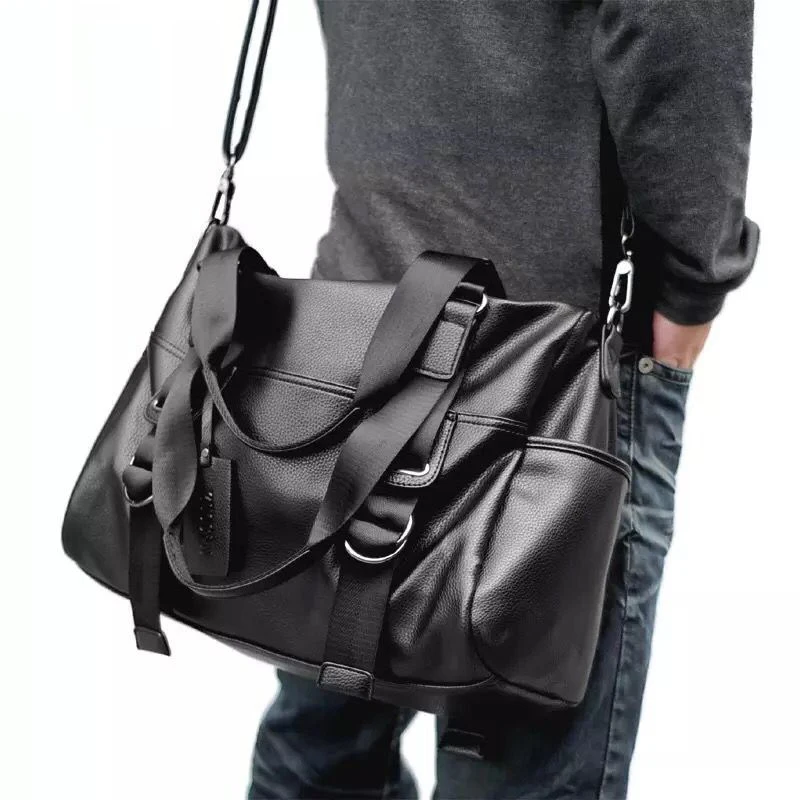 Fashion Travel Bag Leather Casual Men Handbag Big Tote Large Capacity Luggage Duffle Bag High Quality Male Black Shoulder Bags
Fashion Travel Bag Leather Casual Men Handbag Big Tote Large Capacity Luggage Duffle Bag High Quality Male Black Shoulder Bags