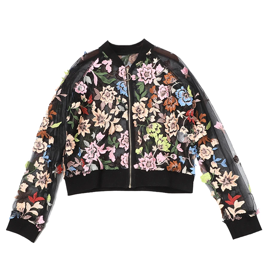 AELESEEN 2019 Autumn Hot Selling Short Jacket New Fashion Runway Design Luxury Mesh Floral Appliques High Street Top On Sale
AELESEEN 2019 Autumn Hot Selling Short Jacket New Fashion Runway Design Luxury Mesh Floral Appliques High Street Top On Sale