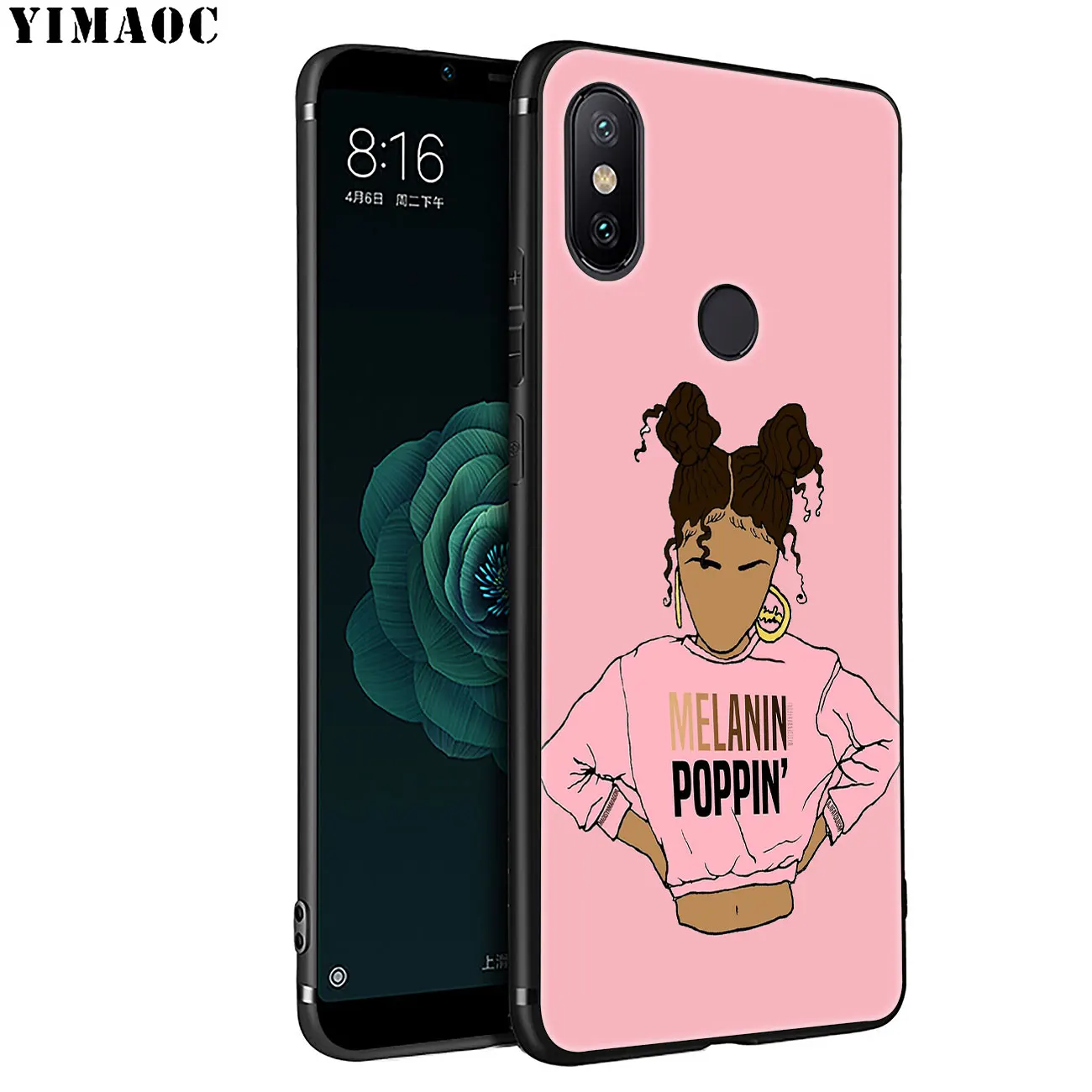 YIMAOC 2bunz Melanin Poppin Aba Afro Girls Тонкий Мягкий силиконовый чехол для Xiaomi Mi 9 9T CC9 CC9E A3 PRO 8 SE A2