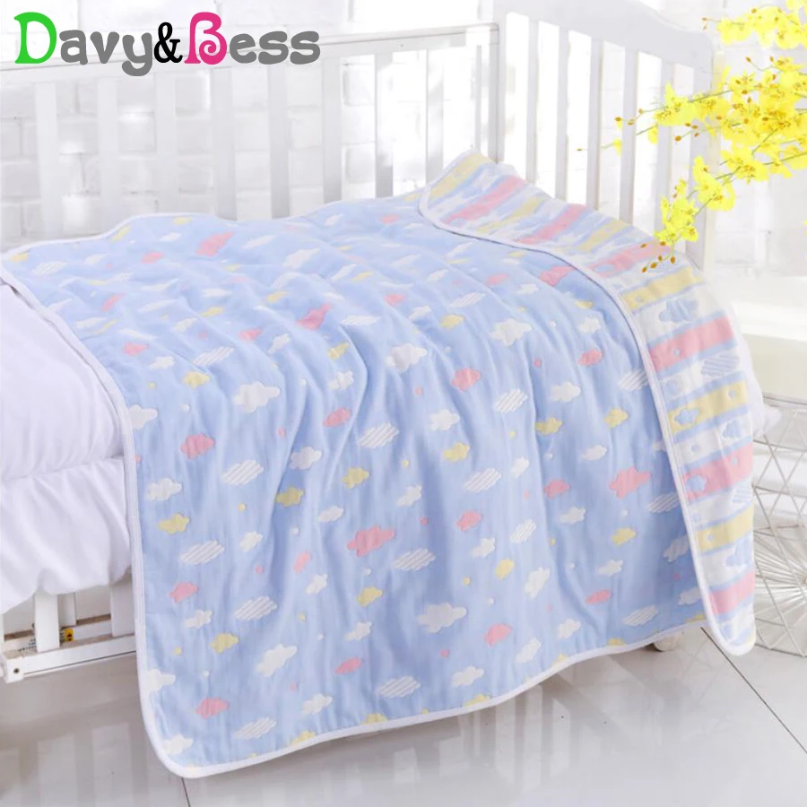 6 Layers Muslin Blanket for Baby Wrap Swaddle Baby Blanket Newborn Cotton Muslin Swaddle Squares Knitted Boy Baby Bath Kid Quilt
6 Layers Muslin Blanket for Baby Wrap Swaddle Baby Blanket Newborn Cotton Muslin Swaddle Squares Knitted Boy Baby Bath Kid Quilt