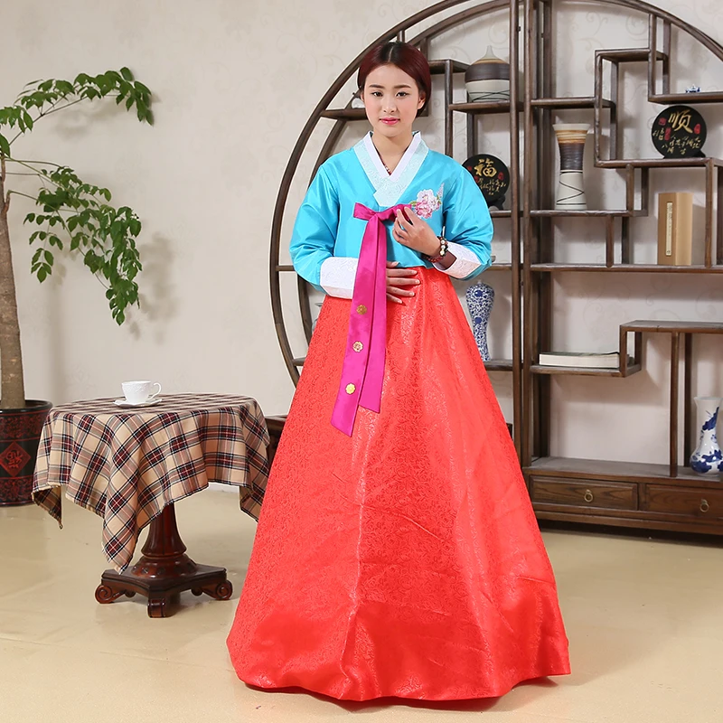 woman elegant Korean traditional Costume flower print Korea dance performance clothing female hanbok court pincess dress
woman elegant Korean traditional Costume flower print Korea dance performance clothing female hanbok court pincess dress