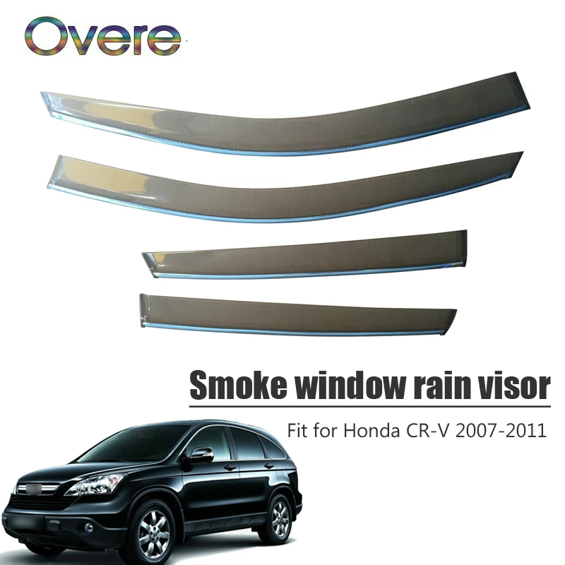 Overe 4Pcs/1Set Smoke Window Rain Visor For Honda CR-V 2007 2008 2009 2010 2011 Awnings Shelters Guard ABS car accessories
Overe 4Pcs/1Set Smoke Window Rain Visor For Honda CR-V 2007 2008 2009 2010 2011 Awnings Shelters Guard ABS car accessories