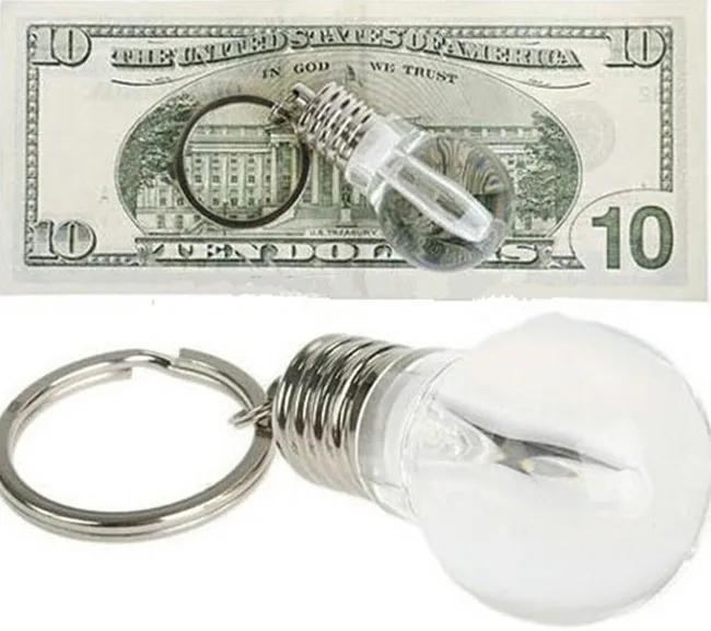 New Novelty colorful small light bulb key ring Led fashion creative night gift | Освещение