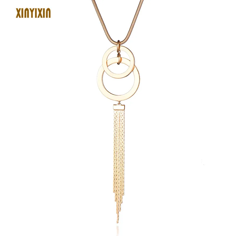 Big Gold Circles Tassel Pendant Necklace Women Statement Round Geometric Long Necklace Sweater Chain 2019 Fashion Jewelry Gift
Big Gold Circles Tassel Pendant Necklace Women Statement Round Geometric Long Necklace Sweater Chain 2019 Fashion Jewelry Gift