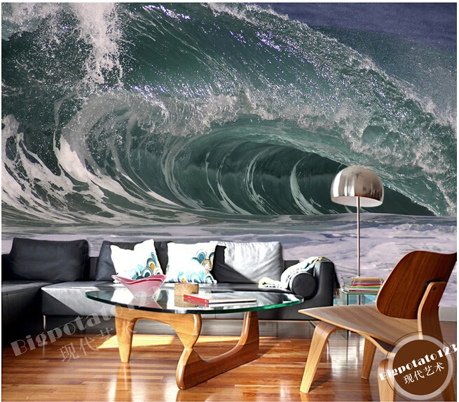 Custom 3D large murals,the waves roaring waves, living room sofa TV wall bedroom background wall paper
Custom 3D large murals,the waves roaring waves, living room sofa TV wall bedroom background wall paper