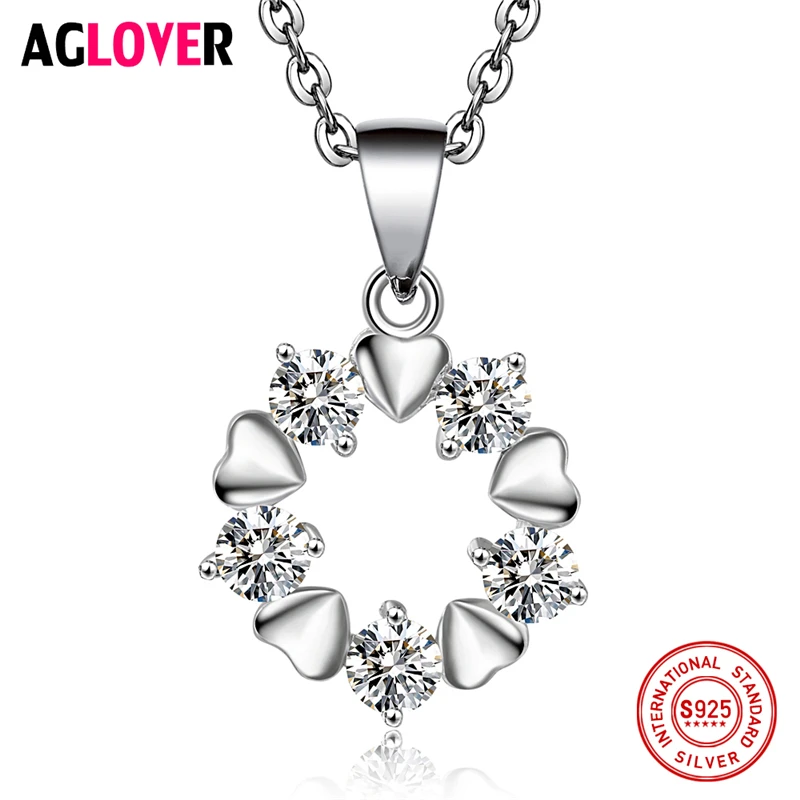 Heart 925 Silver Necklace Fashion Charm Six Heart Pendant Women Jewelry Necklace 100% Sterling Silver 50cm Chain Jewelry
Heart 925 Silver Necklace Fashion Charm Six Heart Pendant Women Jewelry Necklace 100% Sterling Silver 50cm Chain Jewelry