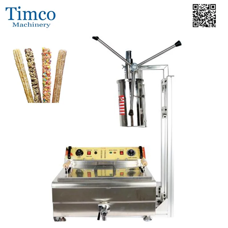 Оригинальный TIMCO аппарат для приготовления испанских пончиков Чуррос 5L с 30L снэк-фритюрница с двумя решетками
Оригинальный TIMCO аппарат для приготовления испанских пончиков Чуррос 5L с 30L снэк-фритюрница с двумя решетками