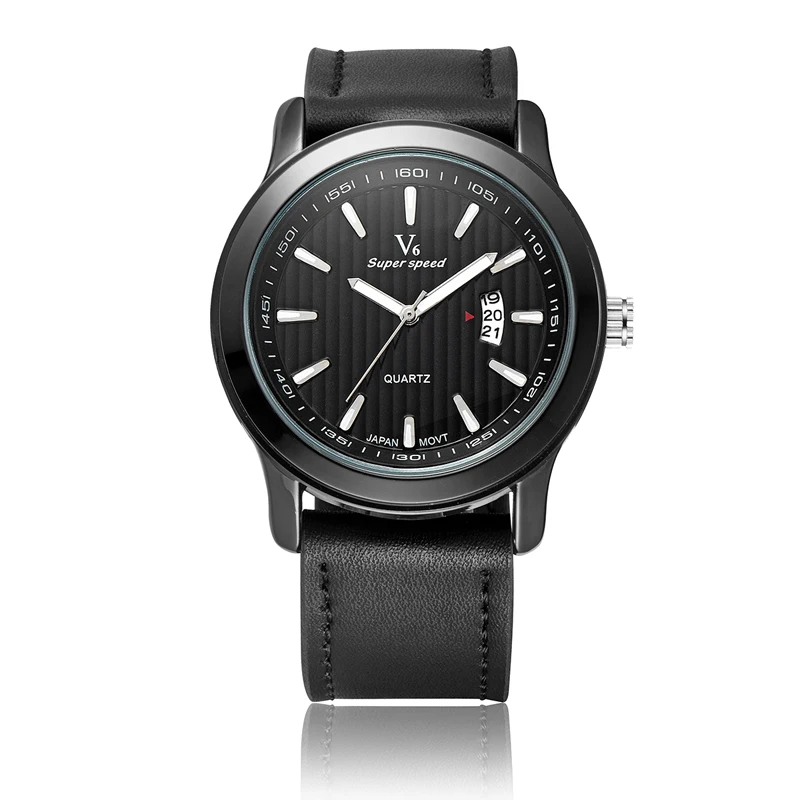 Super Speed V6 Brand Luxury Men Swimming Outdoor Sports Watches Military Calendar Relogio Masculino Clock With Leather Strap
Super Speed V6 Brand Luxury Men Swimming Outdoor Sports Watches Military Calendar Relogio Masculino Clock With Leather Strap