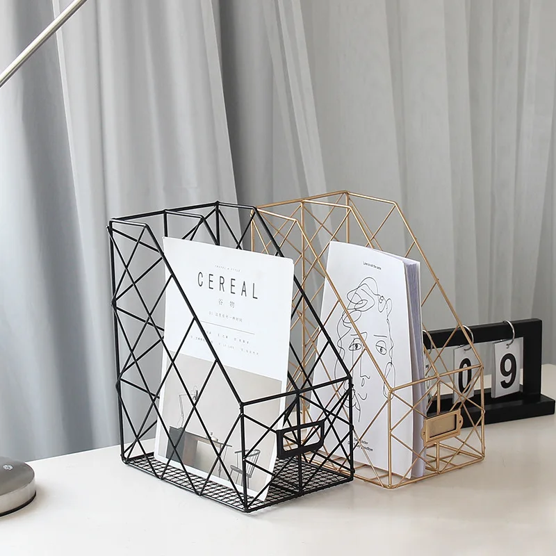 Nordic Metal File Storage Rack Office Desktop Grid File Storage Shelf Finishing Rack Double Layers Shelf For Books Magazine Box
Nordic Metal File Storage Rack Office Desktop Grid File Storage Shelf Finishing Rack Double Layers Shelf For Books Magazine Box
