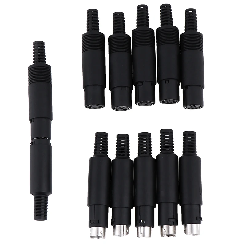 ZLinKJ новый разъем Mini DIN 3/4/5/6/7/8 PIN шасси с кабельным креплением оптовая продажа |