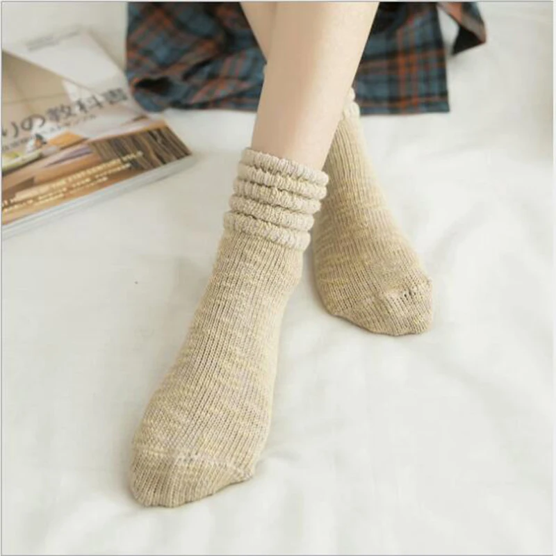 Morematch 1 Pair Women Sock Thick Line Multilayer Cuff Cotton Socks Leisure Pile Heap Socks 6 Colors Optional
Morematch 1 Pair Women Sock Thick Line Multilayer Cuff Cotton Socks Leisure Pile Heap Socks 6 Colors Optional