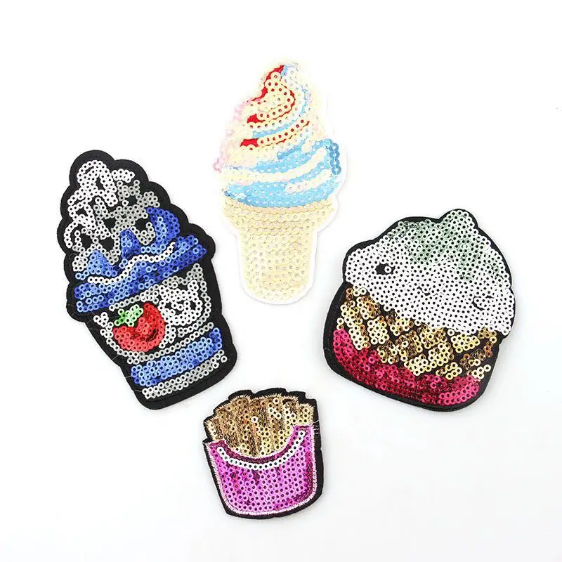 Cartoon Ice Cream Banana Hot Balloon Cake Children's Fashion Sequins Embroidery Patch DIY Clothes Hand-ironed Decoration Cool
Cartoon Ice Cream Banana Hot Balloon Cake Children's Fashion Sequins Embroidery Patch DIY Clothes Hand-ironed Decoration Cool