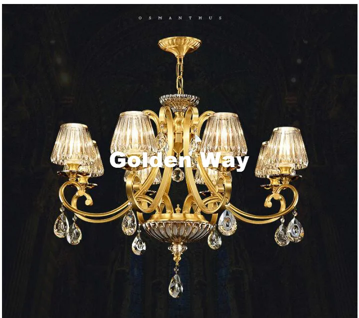 Free Shipping Brass Luxury Crystal Chandeliere European Chandeliers For Home Hotel Decoration Chandelier E14 AC 100% Guaranteed
Free Shipping Brass Luxury Crystal Chandeliere European Chandeliers For Home Hotel Decoration Chandelier E14 AC 100% Guaranteed