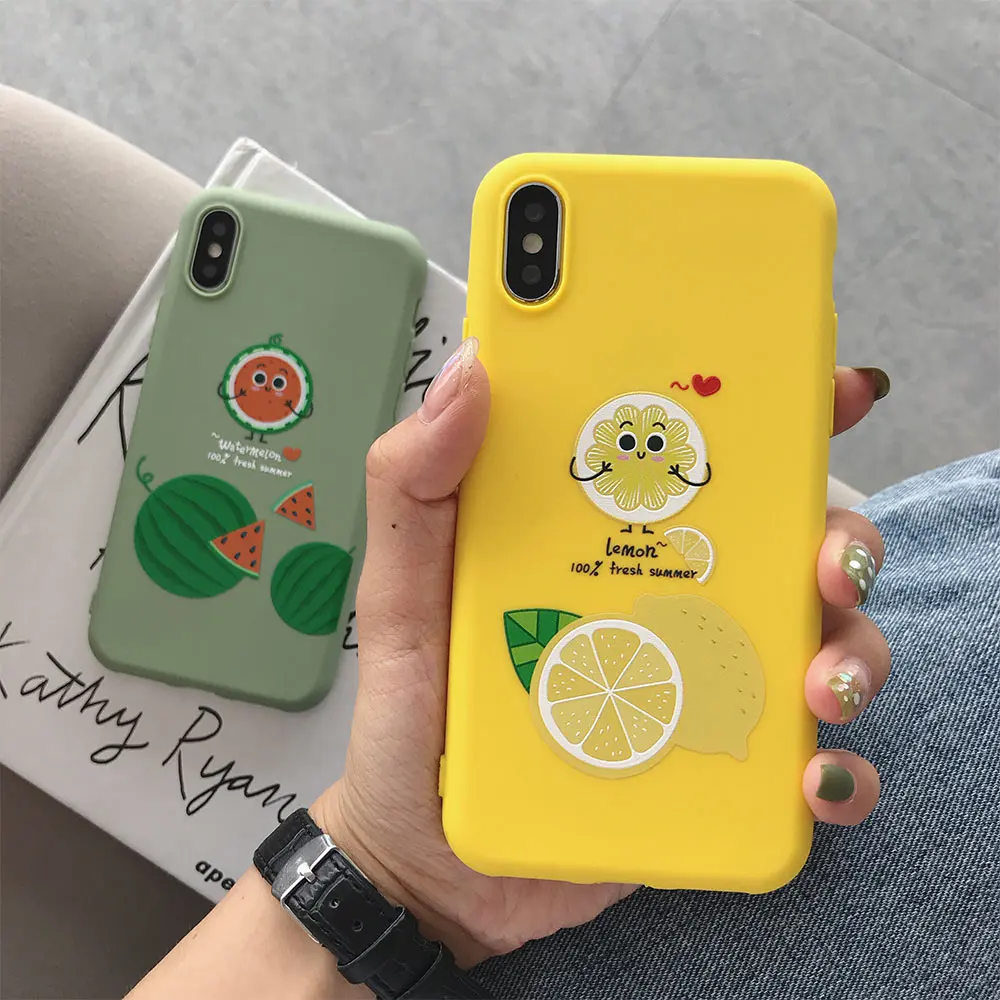 TPU Matte Phone Case For iPhone 7 Plus 8 Plus XR X XS Xs Max Cases For iPhone 6S Plus 6 Plus Case Lemon Watermelon Cover
TPU Matte Phone Case For iPhone 7 Plus 8 Plus XR X XS Xs Max Cases For iPhone 6S Plus 6 Plus Case Lemon Watermelon Cover