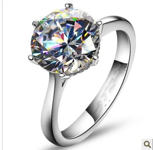 Solid 14K White Gold AU585 Ring 4CT Brilliant Diamond Women Engagement Ring Love Promise Jewelry With Beautiful Box
Solid 14K White Gold AU585 Ring 4CT Brilliant Diamond Women Engagement Ring Love Promise Jewelry With Beautiful Box