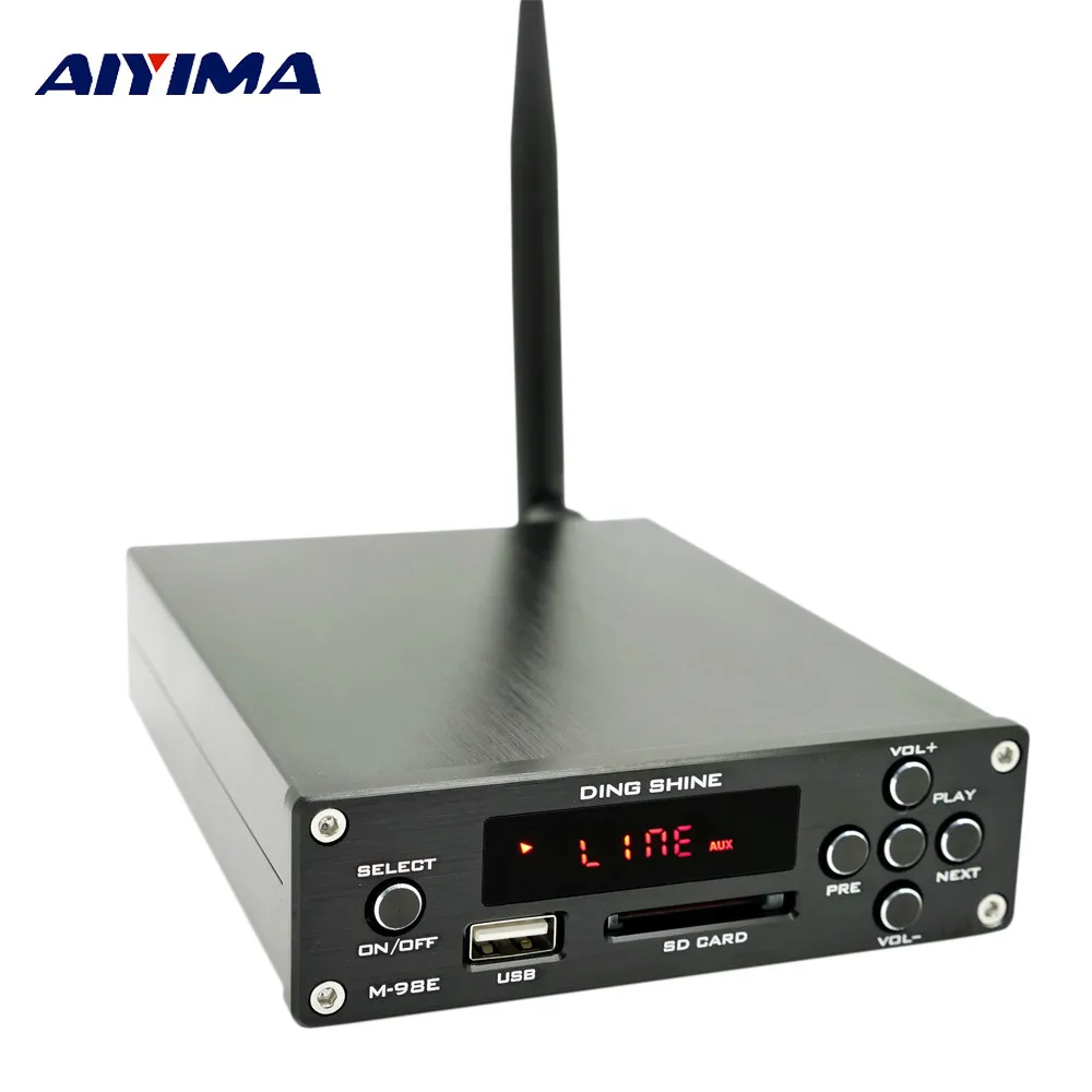 Aiyima TDA7498E Bluetooth цифровой усилитель 160 Вт * 2 стерео Настольный HIFI аудио усилители DIY