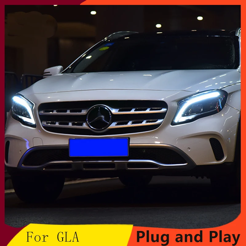 Car Styling For Mercedes-Benz GLA headlight assembly low with new high with unlock a touch of blue daytime running light
Car Styling For Mercedes-Benz GLA headlight assembly low with new high with unlock a touch of blue daytime running light