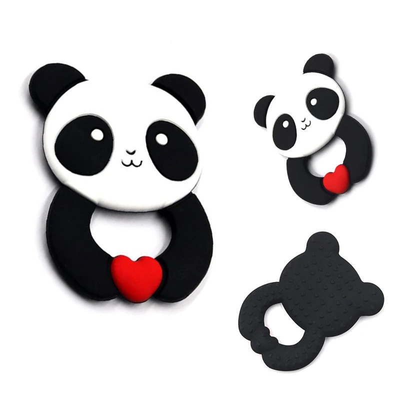 Food Grade Silicone Teethers DIY Panda Design Baby Teether Infant Baby Silicone Chew Charms Kids Teething Gift Toddler Toys
Food Grade Silicone Teethers DIY Panda Design Baby Teether Infant Baby Silicone Chew Charms Kids Teething Gift Toddler Toys