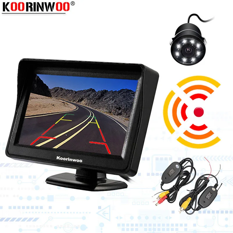 Koorinwoo Wireless Parking 4.3Inch TFT LCD Monitor Screen Suction top Wide Angle LED Accessories Car IP68 Car Rear View Camera
Koorinwoo Wireless Parking 4.3Inch TFT LCD Monitor Screen Suction top Wide Angle LED Accessories Car IP68 Car Rear View Camera