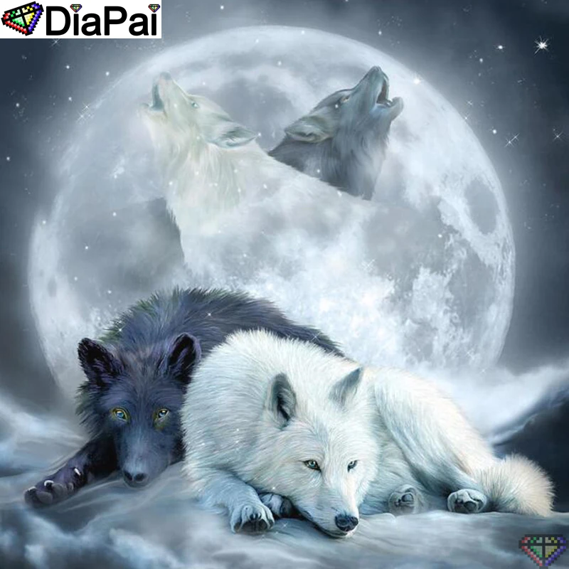 DiaPai 5D DIY Diamond Painting 100% Full Square/Round Drill "Animal wolf moon" Diamond Embroidery Cross Stitch 3D Decor A22296
DiaPai 5D DIY Diamond Painting 100% Full Square/Round Drill "Animal wolf moon" Diamond Embroidery Cross Stitch 3D Decor A22296