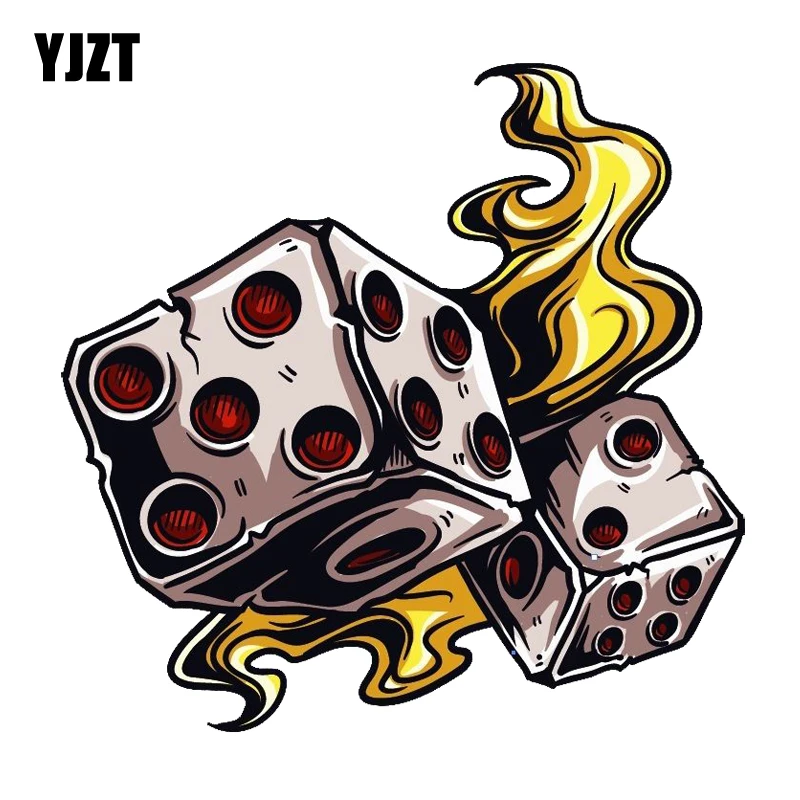 YJZT 13.3CM*13.2CM Creative Dice Vegas Gambling Decal PVC Motorcycle Car decal 11-00813
YJZT 13.3CM*13.2CM Creative Dice Vegas Gambling Decal PVC Motorcycle Car decal 11-00813