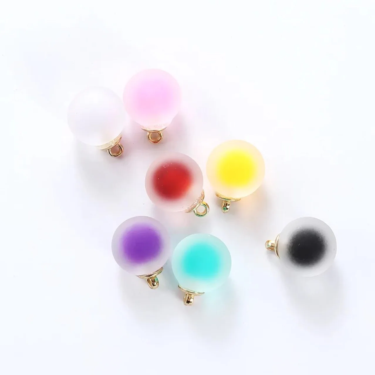 10pcs/Lot 12*16mm Colorful Plastic Ball Charms Pendant Finding for Jewelry Accessories Earring Charms
10pcs/Lot 12*16mm Colorful Plastic Ball Charms Pendant Finding for Jewelry Accessories Earring Charms