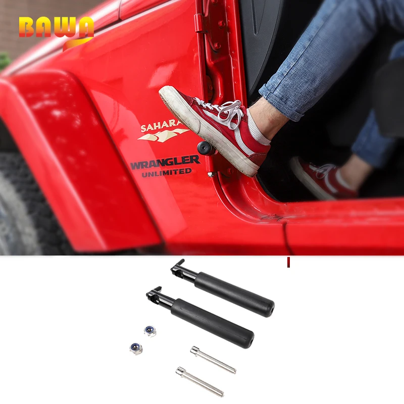 BAWA Pedals Car Door Foot Pedal Assist Plate for Jeep Wrangler 2007-2017 Car Styling for Jeep JK Accessories
BAWA Pedals Car Door Foot Pedal Assist Plate for Jeep Wrangler 2007-2017 Car Styling for Jeep JK Accessories