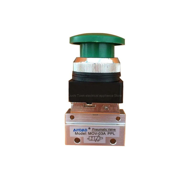 1/8 &quotPT Thread трёхпозиционный пневматический клапан зеленого цвета MOV 03APPL|valve