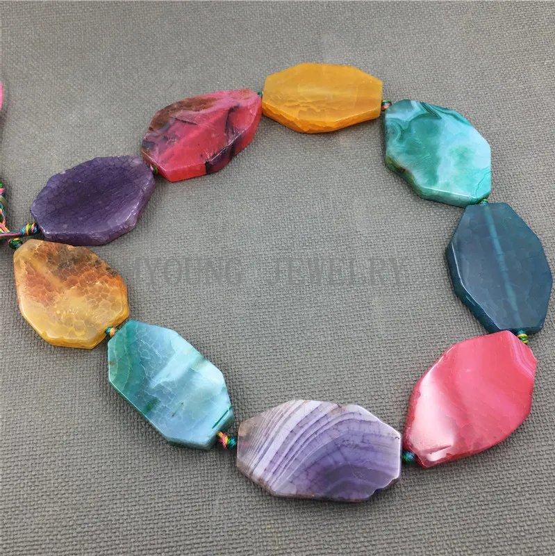 MY1227 Multicolor Octagon Shape Slice Dragon Agated Pendant Beads For DIY Jewelry 15.5 Inch Strand
MY1227 Multicolor Octagon Shape Slice Dragon Agated Pendant Beads For DIY Jewelry 15.5 Inch Strand