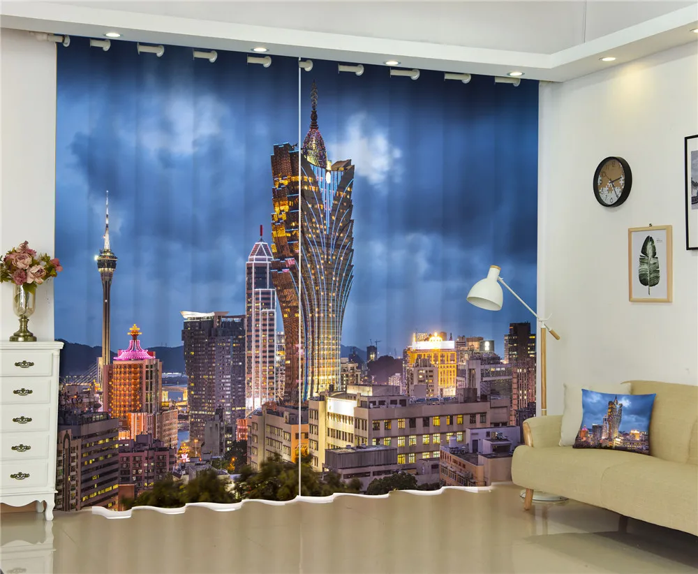Curtains Beautiful Building print Luxury Blackout 3D Curtains For Living Room Bedroom Window Drapes cortinas Customized size
Curtains Beautiful Building print Luxury Blackout 3D Curtains For Living Room Bedroom Window Drapes cortinas Customized size