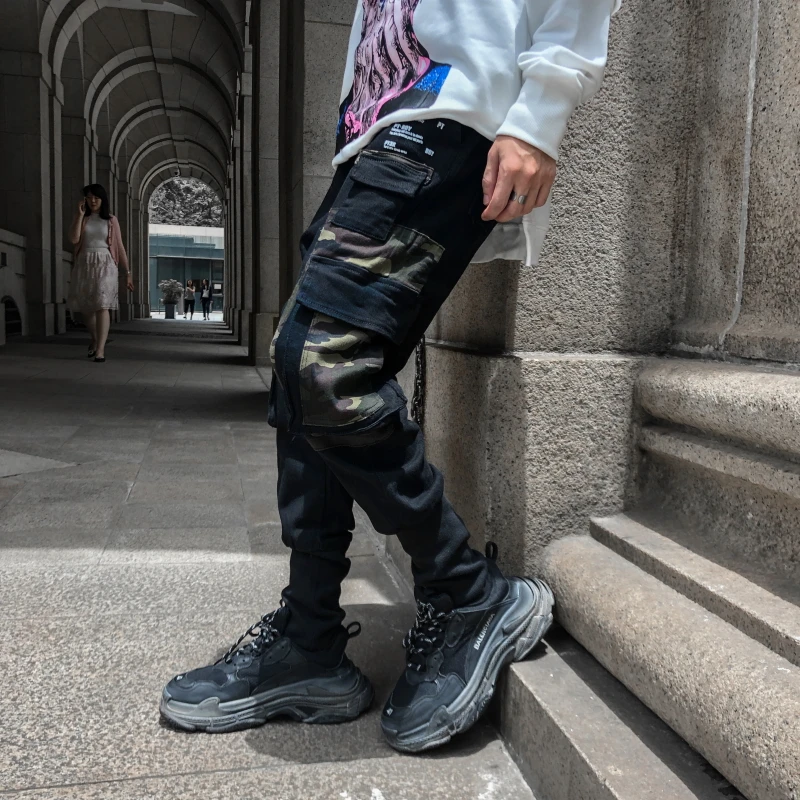 GMANCL New Men Camouflage Patchwork Multi-pocket Slim Casual Pants High street hip hop Cotton Drawstring Male Jogger Trousers
GMANCL New Men Camouflage Patchwork Multi-pocket Slim Casual Pants High street hip hop Cotton Drawstring Male Jogger Trousers