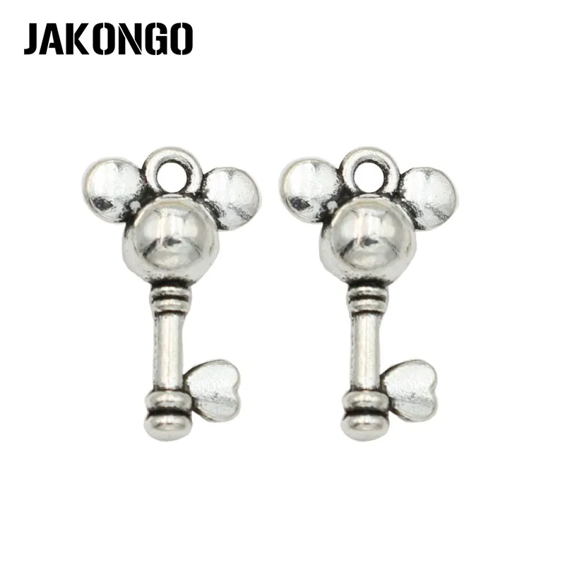 JAKONGO Tibetan Silver Plated Mouse 3D Key Charms Pendants for Jewelry Making DIY Handmade 18x11mm 20pcs/lot
JAKONGO Tibetan Silver Plated Mouse 3D Key Charms Pendants for Jewelry Making DIY Handmade 18x11mm 20pcs/lot