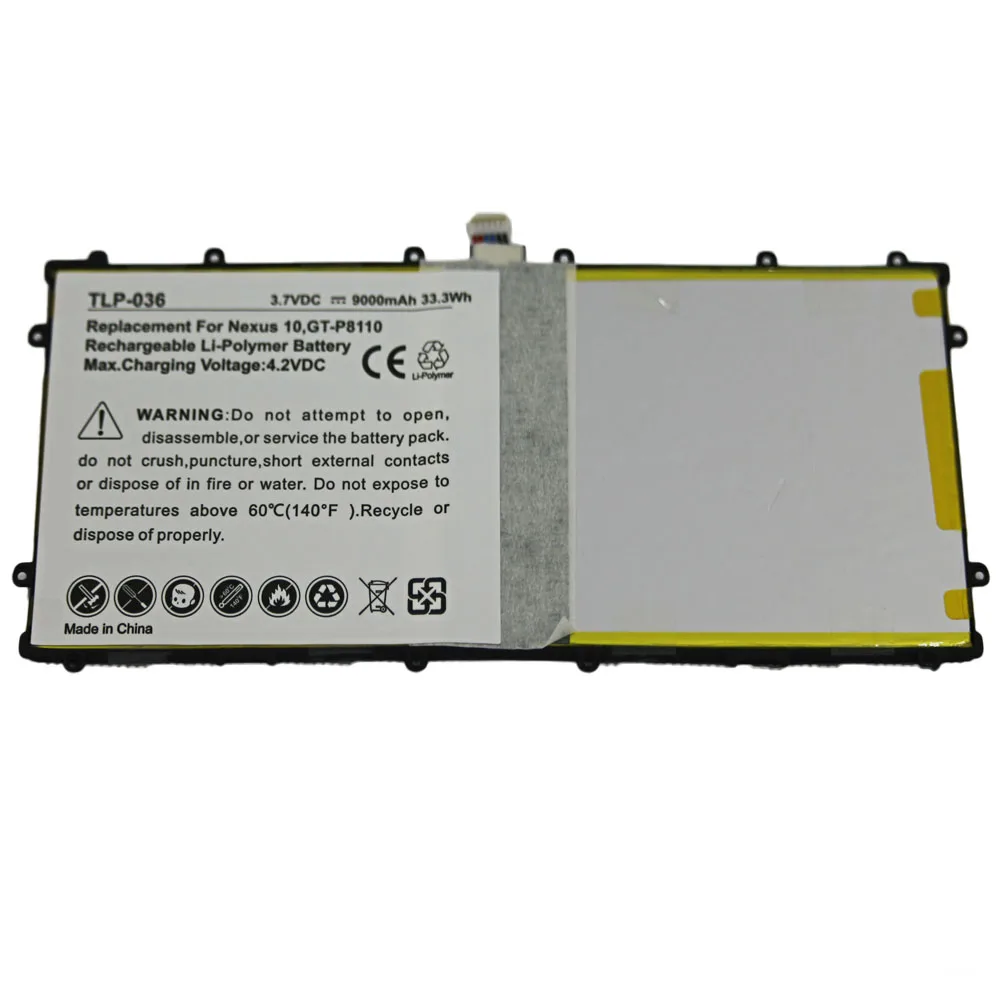 5pcs/lot 9000mAh Tablet Battery for Samsung Google Nexus 10 GT-P8110 HA32ARB SP3496A8H P8110 batteries
5pcs/lot 9000mAh Tablet Battery for Samsung Google Nexus 10 GT-P8110 HA32ARB SP3496A8H P8110 batteries