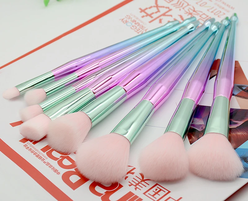 New gradient 8pcs makeup brush set , beautiful pink color hair , professional Foundation Powder Eyeshadow comestic brush kit
New gradient 8pcs makeup brush set , beautiful pink color hair , professional Foundation Powder Eyeshadow comestic brush kit